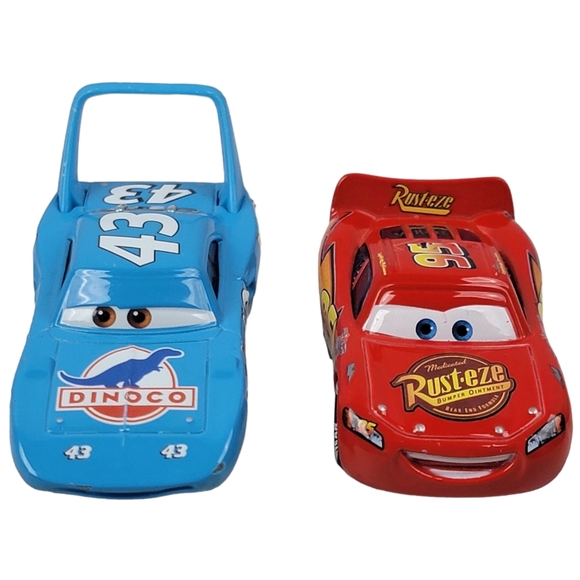 Disney Pixar Cars Diecast Vehicles Lightning McQueen & The King - Picture 5 of 6